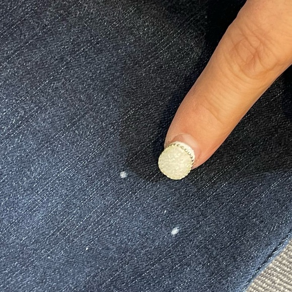 Democracy "Ab"solution Dark Indigo Vintage Denim Ankle Skimmer Jeans Size 12 - Picture 13 of 16